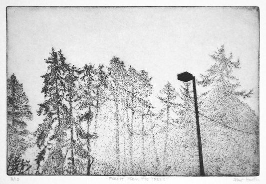 Black and white Inaglio copper plate eching